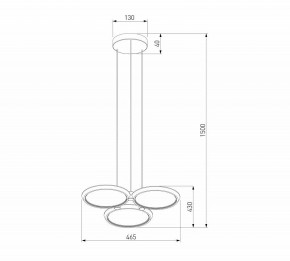 Подвесная люстра Eurosvet Crespella 90034/3 золото в Режи - rezh.ok-mebel.com | фото 5