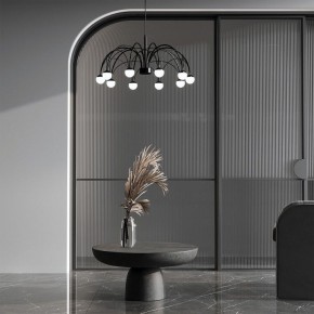 Подвесная люстра Eurosvet Ragno 90034/10 LED черный в Режи - rezh.ok-mebel.com | фото 4
