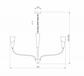 Подвесная люстра Eurosvet Rhyton 60167/6 латунь в Режи - rezh.ok-mebel.com | фото 5