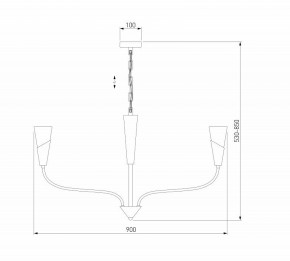 Подвесная люстра Eurosvet Rhyton 60167/8 латунь в Режи - rezh.ok-mebel.com | фото 6