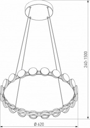 Подвесная люстра Eurosvet Tapioca 90332/20 черный в Режи - rezh.ok-mebel.com | фото 5