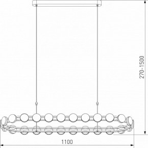 Подвесная люстра Eurosvet Tapioca 90332/26 черный в Режи - rezh.ok-mebel.com | фото 5