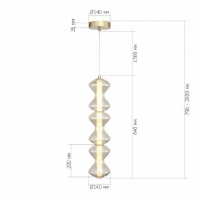 Подвесная люстра ST-Luce SPINE SL6136.213.01 в Режи - rezh.ok-mebel.com | фото 4