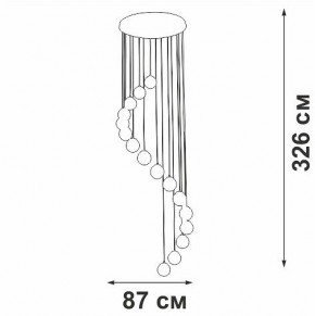Подвесная люстра Vitaluce V2893 V2893-9/16S в Режи - rezh.ok-mebel.com | фото 4