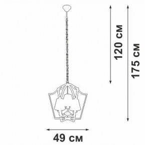 Подвесная люстра Vitaluce V4991 V4991-8/3 в Режи - rezh.ok-mebel.com | фото 3