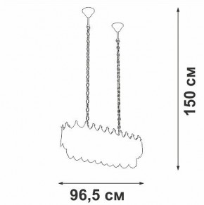 Подвесная люстра Vitaluce V58120 V58120-8/11 в Режи - rezh.ok-mebel.com | фото 3