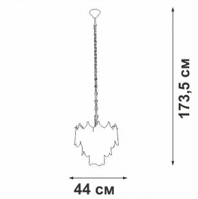Подвесная люстра Vitaluce V58120 V58120-8/5 в Режи - rezh.ok-mebel.com | фото 3