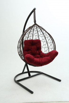 Подвесное кресло Бароло (коричневый/бордо) в Режи - rezh.ok-mebel.com | фото