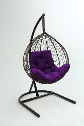 Подвесное кресло Бароло (коричневый/фиолетовый) в Режи - rezh.ok-mebel.com | фото