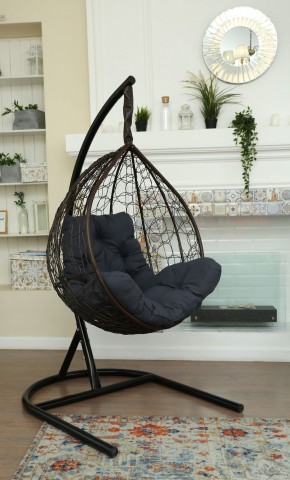 Подвесное кресло Бароло (коричневый/графит) в Режи - rezh.ok-mebel.com | фото