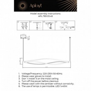 Подвесной светильник Aployt Manon APL.783.03.45 в Режи - rezh.ok-mebel.com | фото 4