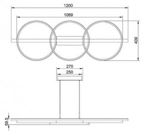 Подвесной светильник Arte Lamp Fluido A3913SP-24BK в Режи - rezh.ok-mebel.com | фото 3