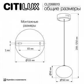 Подвесной светильник Citilux Atman Smart CL226B013 в Режи - rezh.ok-mebel.com | фото 10