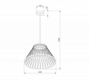 Подвесной светильник Eurosvet Cesta 40017/1 LED коричневый в Режи - rezh.ok-mebel.com | фото 5