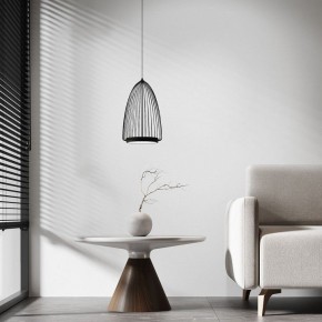 Подвесной светильник Eurosvet Comodita 40009/1 LED черный в Режи - rezh.ok-mebel.com | фото 4