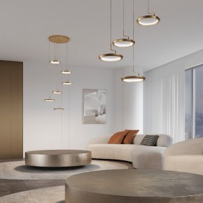 Подвесной светильник Eurosvet Crespella 90034/6 золото в Режи - rezh.ok-mebel.com | фото 4