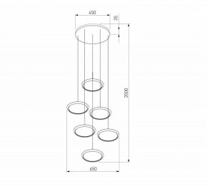 Подвесной светильник Eurosvet Crespella 90034/6 золото в Режи - rezh.ok-mebel.com | фото 5