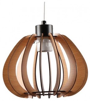 Подвесной светильник Imex MD.9012 MD.9012-1-P-BK+WOOD в Режи - rezh.ok-mebel.com | фото