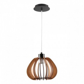 Подвесной светильник Imex MD.9012 MD.9012-1-P-BK+WOOD в Режи - rezh.ok-mebel.com | фото 2