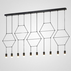 Подвесной светильник Imperiumloft Via Wireflow polyhedral Via01 в Режи - rezh.ok-mebel.com | фото