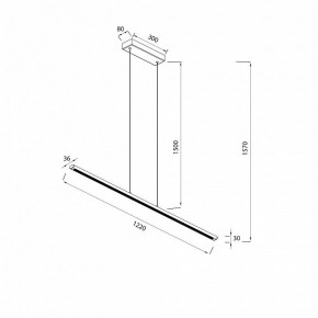 Подвесной светильник Mantra Lineal 8954 в Режи - rezh.ok-mebel.com | фото 3