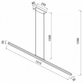 Подвесной светильник Mantra Lineal 8959 в Режи - rezh.ok-mebel.com | фото 3