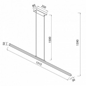 Подвесной светильник Mantra Lineal 8961 в Режи - rezh.ok-mebel.com | фото 3