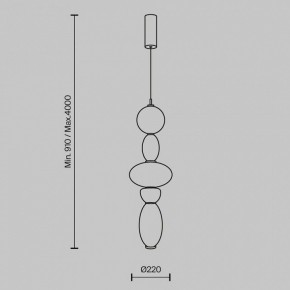 Подвесной светильник Maytoni Adore MOD297PL-L24BS3K1 в Режи - rezh.ok-mebel.com | фото 5