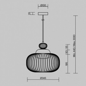 Подвесной светильник Maytoni Levitation MOD376PL-01G в Режи - rezh.ok-mebel.com | фото 5