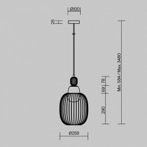 Подвесной светильник Maytoni Levitation MOD376PL-01G1 в Режи - rezh.ok-mebel.com | фото 5