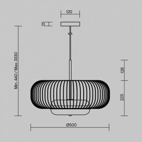 Подвесной светильник Maytoni Levitation MOD376PL-L30G3K в Режи - rezh.ok-mebel.com | фото 5