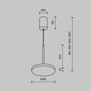 Подвесной светильник Maytoni Plato P076PL-L12W4K-BS в Режи - rezh.ok-mebel.com | фото 6