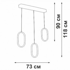 Подвесной светильник Vitaluce V3049 V3049-0/3S в Режи - rezh.ok-mebel.com | фото 4