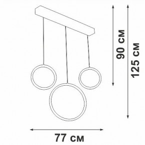 Подвесной светильник Vitaluce V3050 V3050-0/3S в Режи - rezh.ok-mebel.com | фото 5