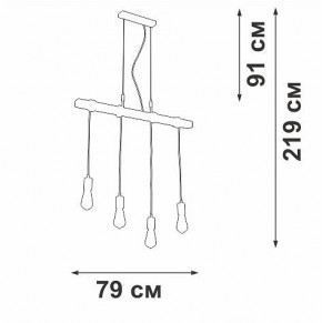 Подвесной светильник Vitaluce V47160 V47160-1/4S в Режи - rezh.ok-mebel.com | фото 5
