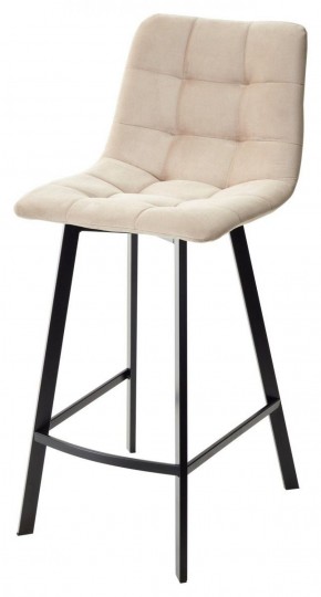 Полубарный стул CHILLI-QB SQUARE бежевый #5, велюр / черный каркас (H=66cm) М-City в Режи - rezh.ok-mebel.com | фото