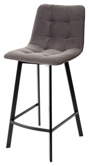 Полубарный стул CHILLI-QB SQUARE графит #14, велюр / черный каркас (H=66cm) М-City в Режи - rezh.ok-mebel.com | фото 1