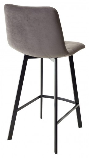 Полубарный стул CHILLI-QB SQUARE графит #14, велюр / черный каркас (H=66cm) М-City в Режи - rezh.ok-mebel.com | фото 3