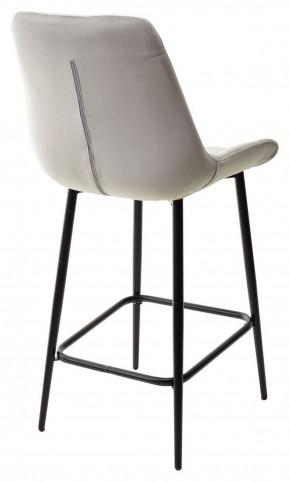 Полубарный стул ХОФМАН, цвет H-09 Светло-серый, велюр / черный каркас H=63cm М-City в Режи - rezh.ok-mebel.com | фото 6