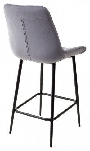 Полубарный стул ХОФМАН, цвет H-14 Серый, велюр / черный каркас H=63cm М-City в Режи - rezh.ok-mebel.com | фото 5