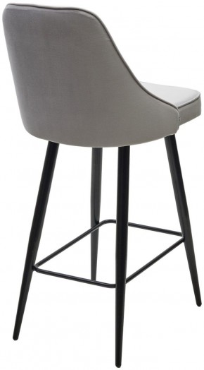 Полубарный стул NEPAL-PB СВЕТЛО- СЕРЫЙ BM-4, велюр/ черный каркас (H=68cm) М-City в Режи - rezh.ok-mebel.com | фото 4