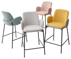 Полубарный стул NYX (H=65cm) VF106 желтый / VF120 серый М-City в Режи - rezh.ok-mebel.com | фото 2