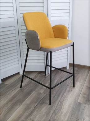 Полубарный стул NYX (H=65cm) VF106 желтый / VF120 серый М-City в Режи - rezh.ok-mebel.com | фото 3