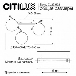 Потолочная люстра Citilux Dorsy CL223132 в Режи - rezh.ok-mebel.com | фото 12