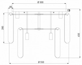 Потолочная люстра Eurosvet Claire 60170 золото в Режи - rezh.ok-mebel.com | фото 5
