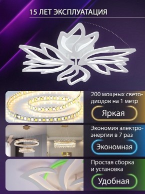 Потолочная люстра Natali Kovaltseva RIF LED LAMPS 81118/5C в Режи - rezh.ok-mebel.com | фото 5