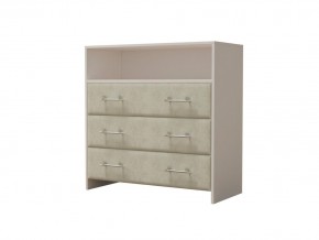 PROxSON Комод Varna (ЛДСП Белая+ткань Белый/Savana Milk (молочный)) 90x40 в Режи - rezh.ok-mebel.com | фото 2