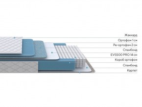 PROxSON Матрас FIRST 500 Flat M (Ткань Синтетический жаккард) 160x195 в Режи - rezh.ok-mebel.com | фото 2