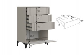 РИЧ Гостиная (модульная) кашемир в Режи - rezh.ok-mebel.com | фото 6