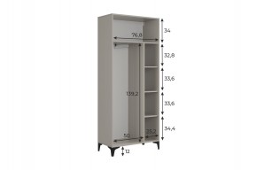 РИЧ Шкаф двухдверный в Режи - rezh.ok-mebel.com | фото 3